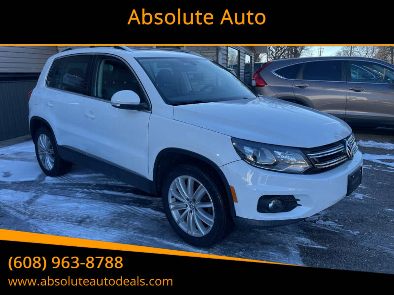 2016 Volkswagen Tiguan for sale at Absolute Auto in Baraboo WI