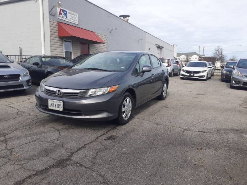 2012 Honda Civic for sale at A&R MOTORS in Portsmouth VA