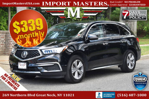 2019 Acura MDX for sale at Import Masters in Great Neck NY