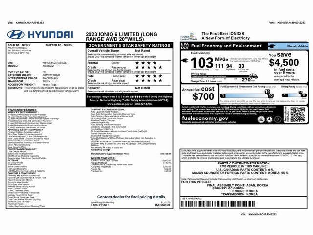 2023 Hyundai IONIQ 6 Limited