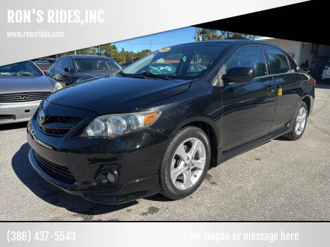 2012 Toyota Corolla for sale at RON'S RIDES,INC in Bunnell FL