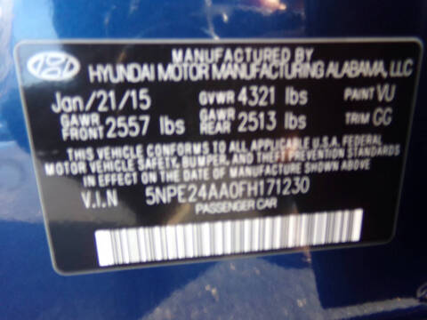 2015 Hyundai Sonata Eco