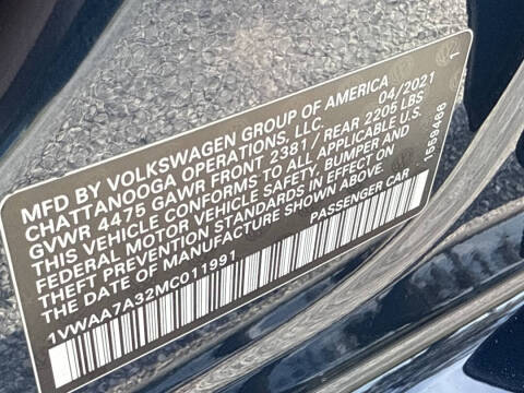 2021 Volkswagen Passat S
