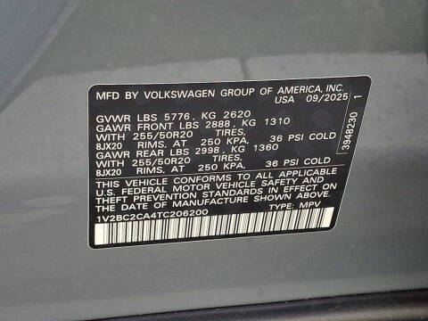 2026 Volkswagen Atlas Cross Sport SEL 4Motion