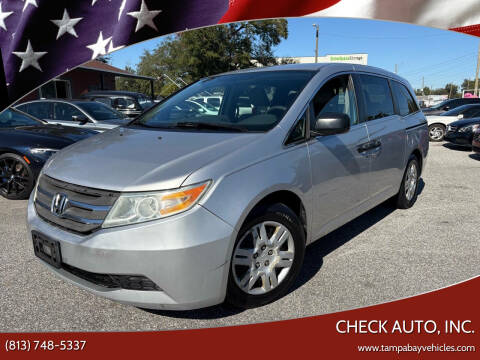 2013 Honda Odyssey for sale at CHECK AUTO, INC. in Tampa FL