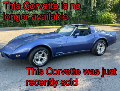 1979 Chevrolet Corvette for sale at Gillespie Car Care 1 (soon to be) Affordable Cars in Ware MA