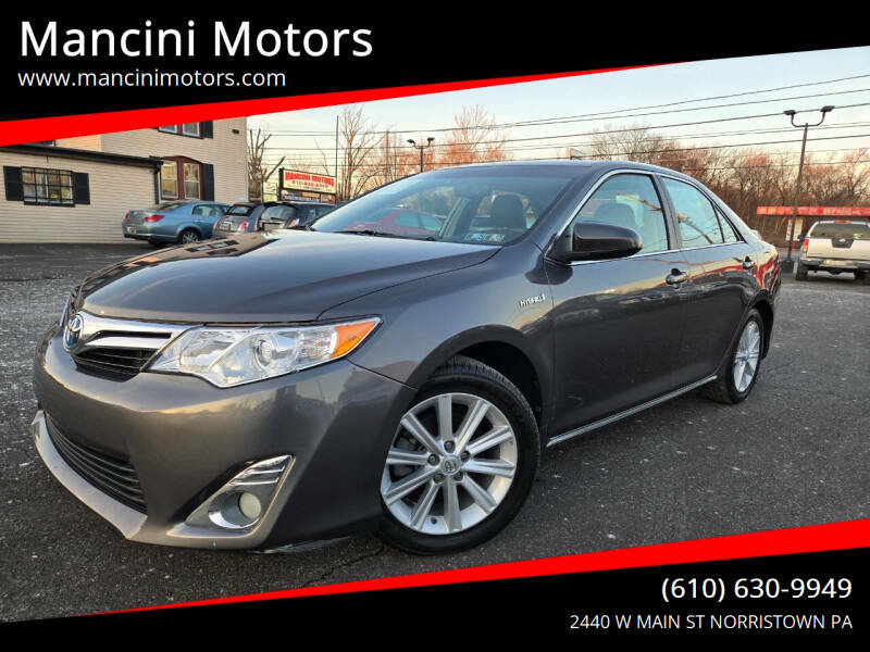 2013 Toyota Camry Hybrid for sale at Mancini Motors in Norristown PA
