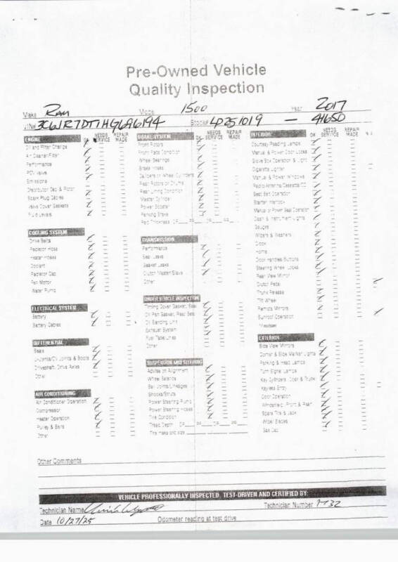 2017 RAM 1500 Tradesman