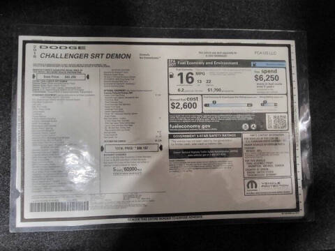2018 Dodge Challenger SRT Demon