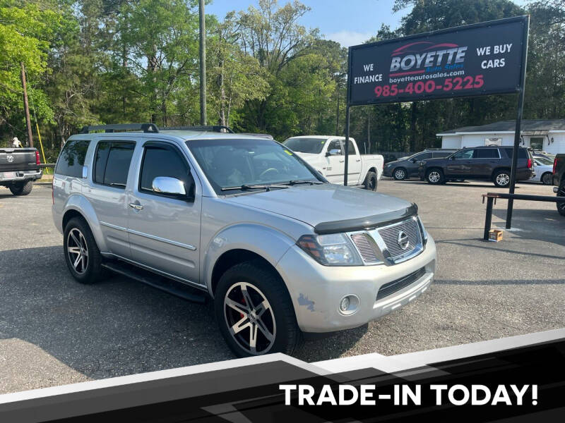 2011 Nissan Pathfinder for sale at Boyette Auto Sales in Covington LA