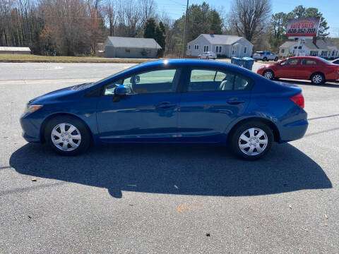 2012 Honda Civic for sale at Stikeleather Auto Sales in Taylorsville NC
