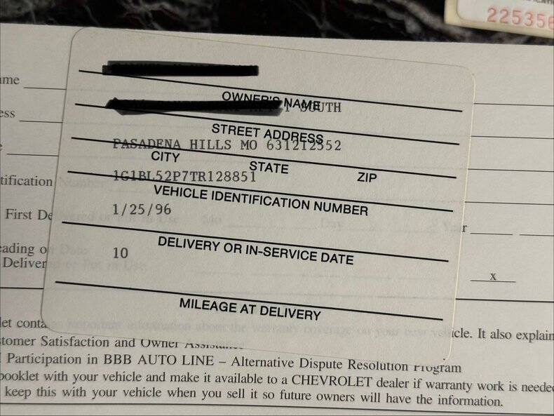 1996 Chevrolet Impala SS