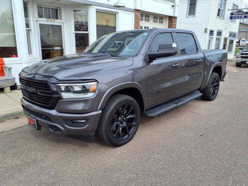 Used 2021 RAM Ram 1500 Pickup Laramie with VIN 1C6SRFJT2MN589742 for sale in Sand Creek, WI