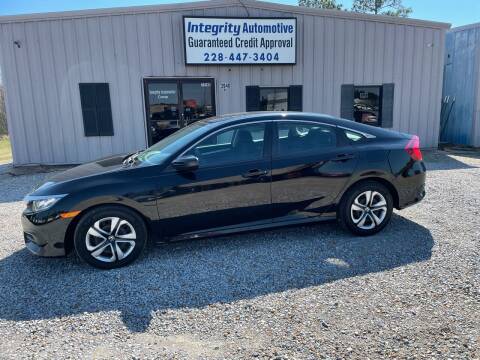 2016 Honda Civic for sale at Integrity Auto Sales in Ocean Springs MS