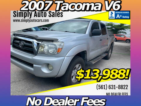 2007 Toyota Tacoma for sale at Simply Auto Sales in Palm Beach Gardens FL