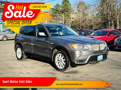 2013 BMW X3 for sale at Sport Motive Auto Sales in Seattle WA
