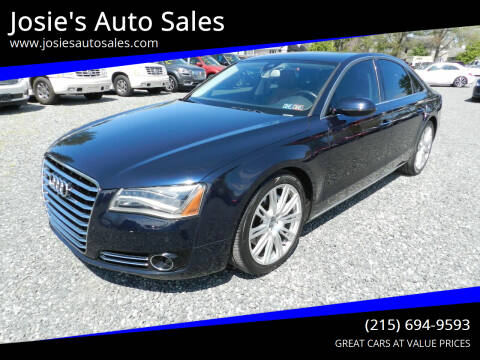 2014 Audi A8 for sale at Josie's Auto Sales in Gilbertsville PA