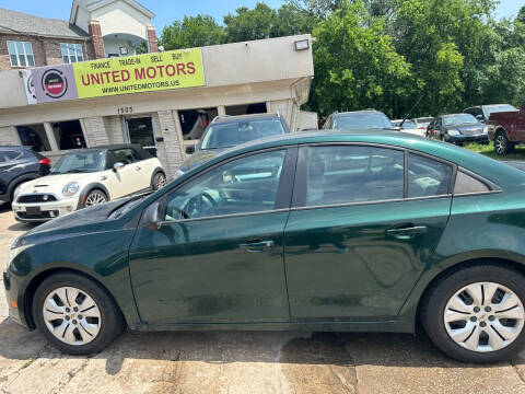 2014 Chevrolet Cruze for sale at UNITED MOTORS in Mckinney TX