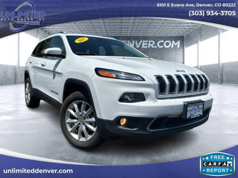 2017 Jeep Cherokee for sale at Unlimited Auto Sales in Denver CO