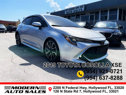 2019 Toyota Corolla Hatchback for sale at Modern Auto Sales in Hollywood FL