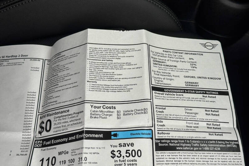 2022 MINI Hardtop 2 Door Cooper SE
