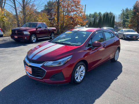 2019 Chevrolet Cruze for sale at Glen's Auto Sales in Fremont NH