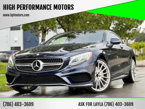 2015 Mercedes-Benz S-Class for sale at HIGH PERFORMANCE MOTORS in Hollywood FL