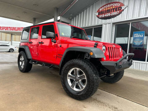 2017 Jeep Wrangler Unlimited for sale at Motorsports Unlimited in McAlester OK