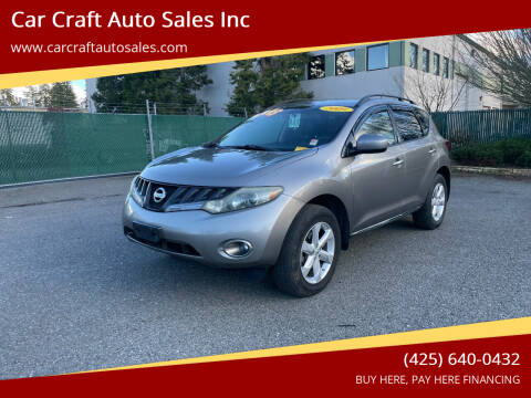 2009 Nissan Murano for sale at Car Craft Auto Sales Inc in Lynnwood WA