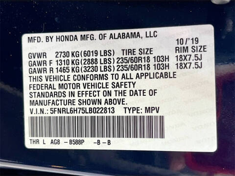 2020 Honda Odyssey EX-L