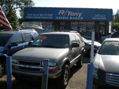 2003 Chevrolet Blazer for sale at R Tony Auto Sales in Clinton Township MI