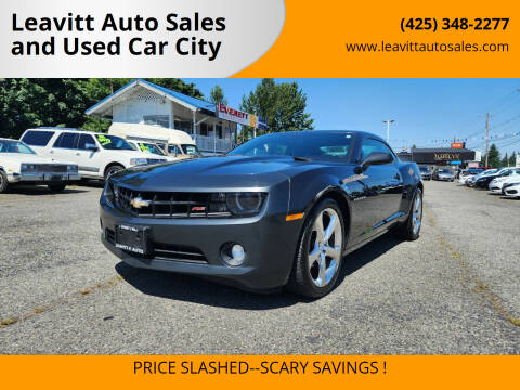 2013 Chevrolet Camaro for sale at Leavitt Auto Sales and Used Car City in Everett WA