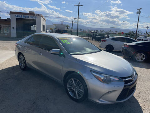 2015 Toyota Camry for sale at Salas Auto Group in Indio CA