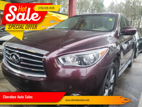 2013 Infiniti JX35 for sale at Cherokee Auto Sales in Acworth GA