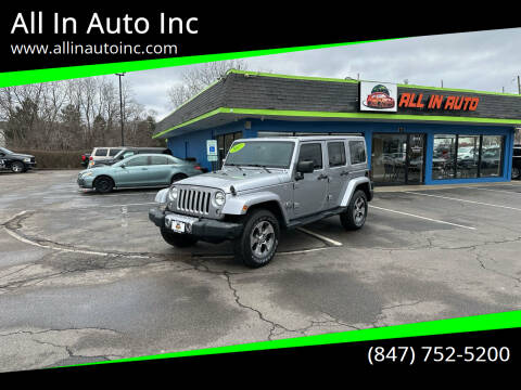 2017 Jeep Wrangler Unlimited for sale at All In Auto Inc in Palatine IL