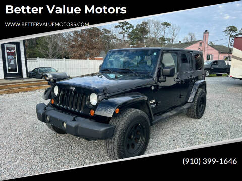 Jeep Wrangler Unlimited For Sale in Wilmington, NC - Better Value Motors
