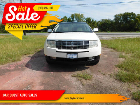 2007 Lincoln MKX for sale at CAR QUEST AUTO SALES in Houston TX