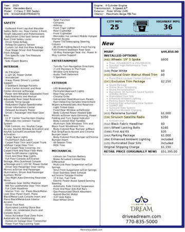 2023 Mercedes-Benz C-Class C 300