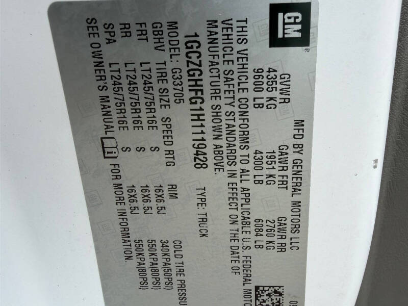 2017 Chevrolet Express 3500