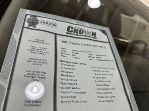 2021 Toyota Corolla Hybrid LE