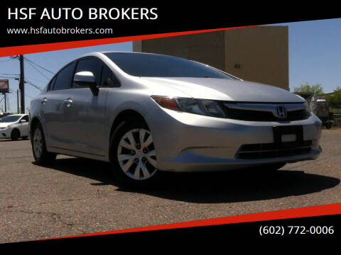 2012 Honda Civic for sale at HSF AUTO BROKERS in Phoenix AZ