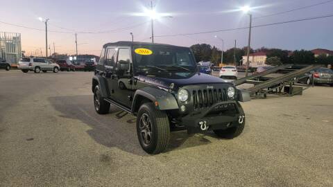 2016 Jeep Wrangler Unlimited for sale at Kelly & Kelly Supermarket of Cars in Fayetteville NC