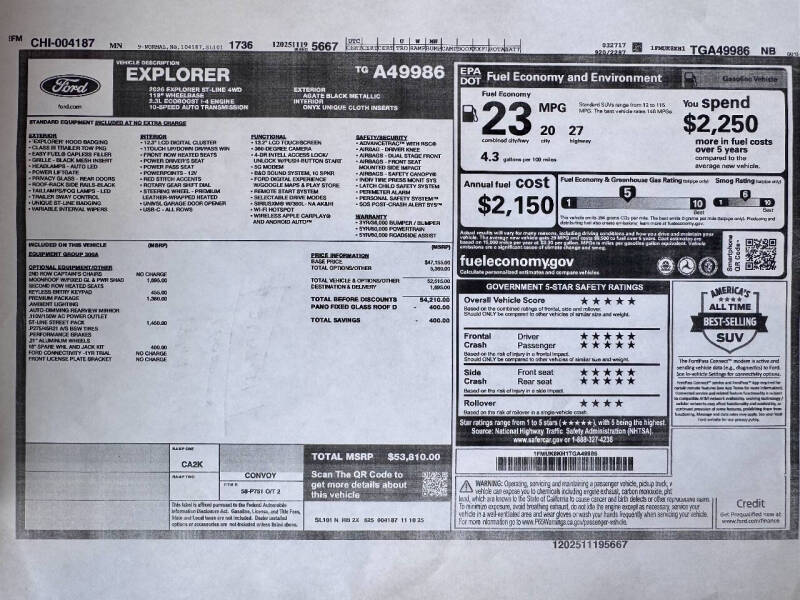 2026 Ford Explorer ST-Line