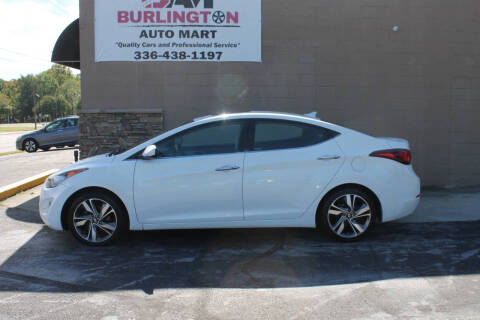 2016 Hyundai Elantra for sale at Burlington Auto Mart in Burlington NC