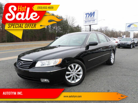 2007 Hyundai Azera for sale at AUTOTYM INC. in Fredericksburg VA