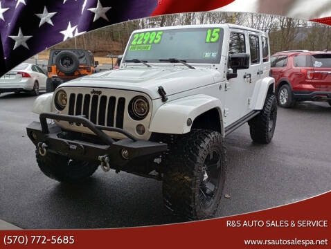 2015 Jeep Wrangler Unlimited for sale at R&S Auto Sales & SERVICE in Linden PA