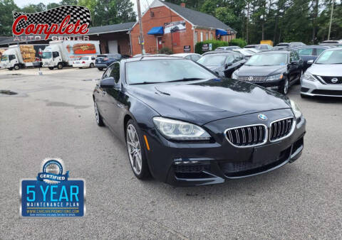 2013 BMW 6 Series for sale at Complete Auto Center , Inc in Raleigh NC