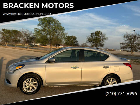 2017 Nissan Versa for sale at BRACKEN MOTORS in San Antonio TX