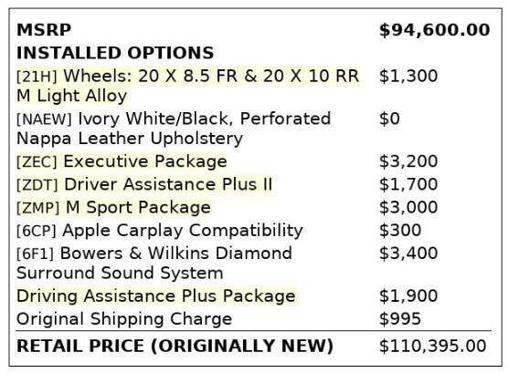 2017 BMW 7 Series 750i