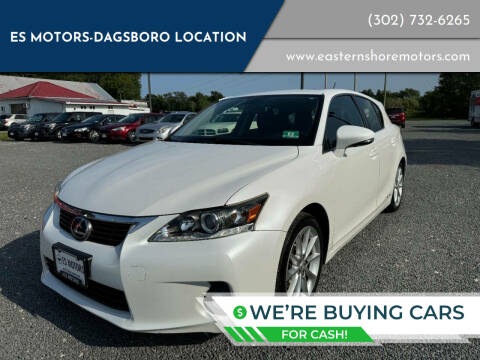 2012 Lexus CT 200h for sale at ES Motors-DAGSBORO location in Dagsboro DE